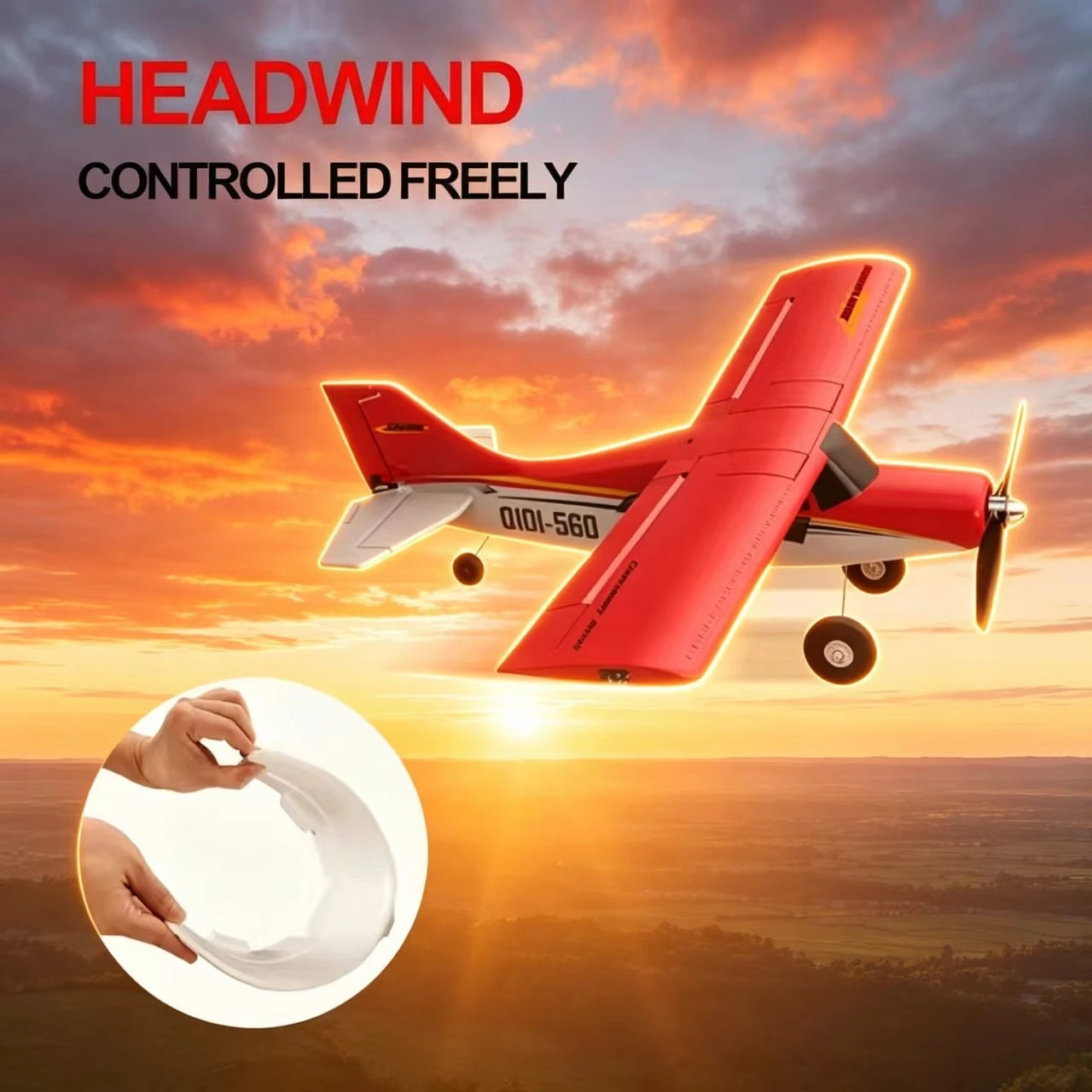 QIDI560 SR22 RC Plane 2.4G 520mm Wingspan With Brushless Motor & Automatic Balance car decorat RC Stunt Plane EPP Foam Aircraft