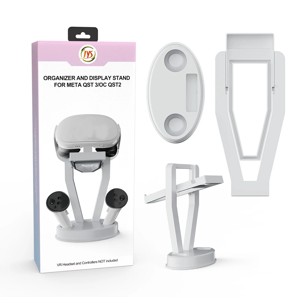 

Stand Holder for Meta Quest 3 VR Headset & Controller Display Bracket VR Glasses Rack Holder Stable Release Button Organizer