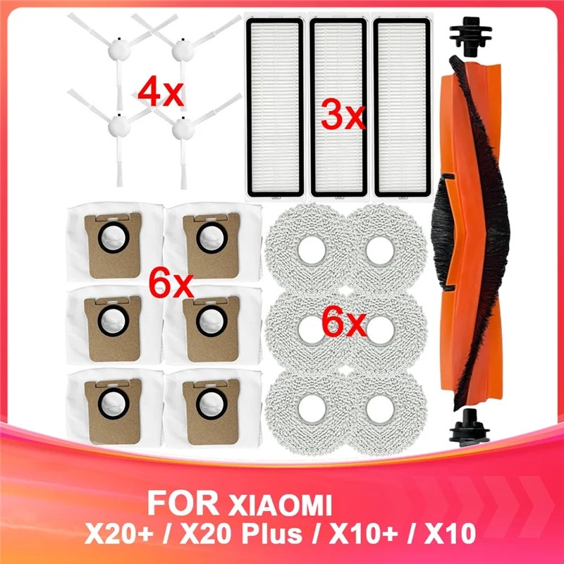 A88X ชุดอุปกรณ์เสริมสําหรับ Xiaomi X20 +/ X20 Plus/ X10 +/X10 Plus หุ่นยนต์สูญญากาศอะไหล่ซ่อมเปลี่ยนสิ่งที่แนบมา