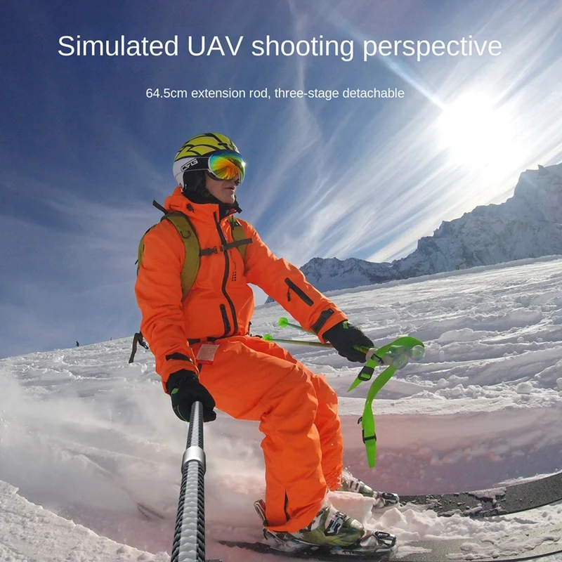 Новая спортивная камера, удлинитель из углеродного волокна, винт 1/4, сверхлегкая палка для селфи, подходит для Shadow Stone Insta