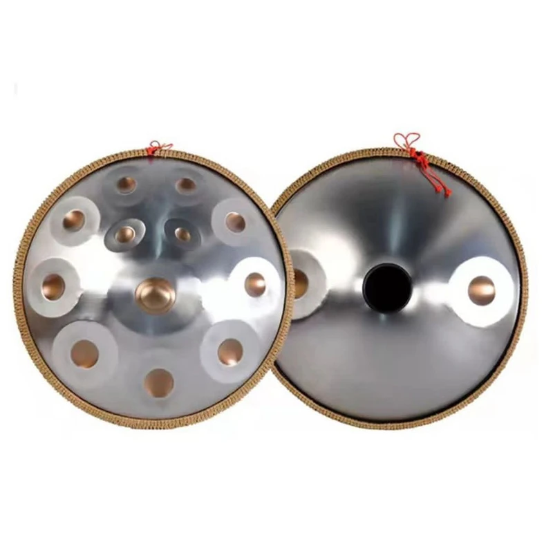 Handpan Drum D Minor Steel Tongue Drum for Yoga Meditation, Music Drums, Percussion Instruments, 440Hz, 432Hz, 9, 10, 12, 14Note