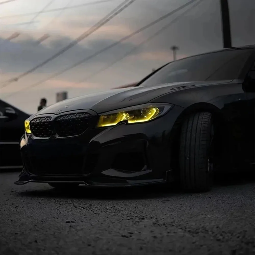 ไฟวิ่งกลางวันมะนาวสีเหลือง DRL สีฟ้าสีแดงสําหรับ 2019-2022 BMW เลเซอร์ไฟหน้า G20 G21 Superbright ชิปหลอดไฟอะไหล่