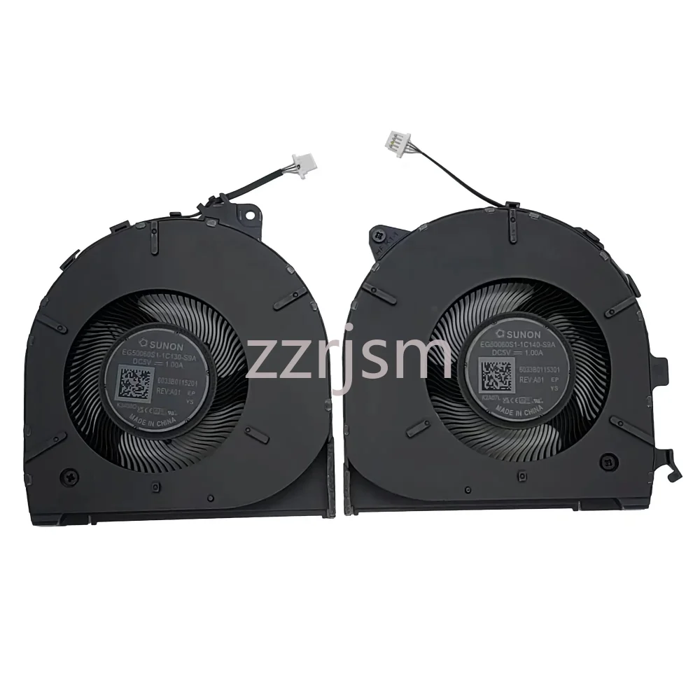 CPU+GPU Cooling Fan for HP ZBook Studio 16 Inch G9 ZHAN99 G9 HSN-I52 HSN-152C EG50060S1-1C140-S9A EG50060S1-1C130-S9A DC5V