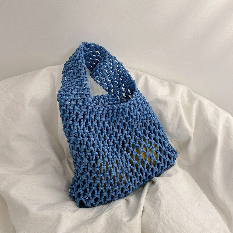 

Fashion Solid Color Rattan Women Shoulder Bags 2026 New Female Woven Handbags Summer Beach Straw Bags Casual Tote Phone Purses