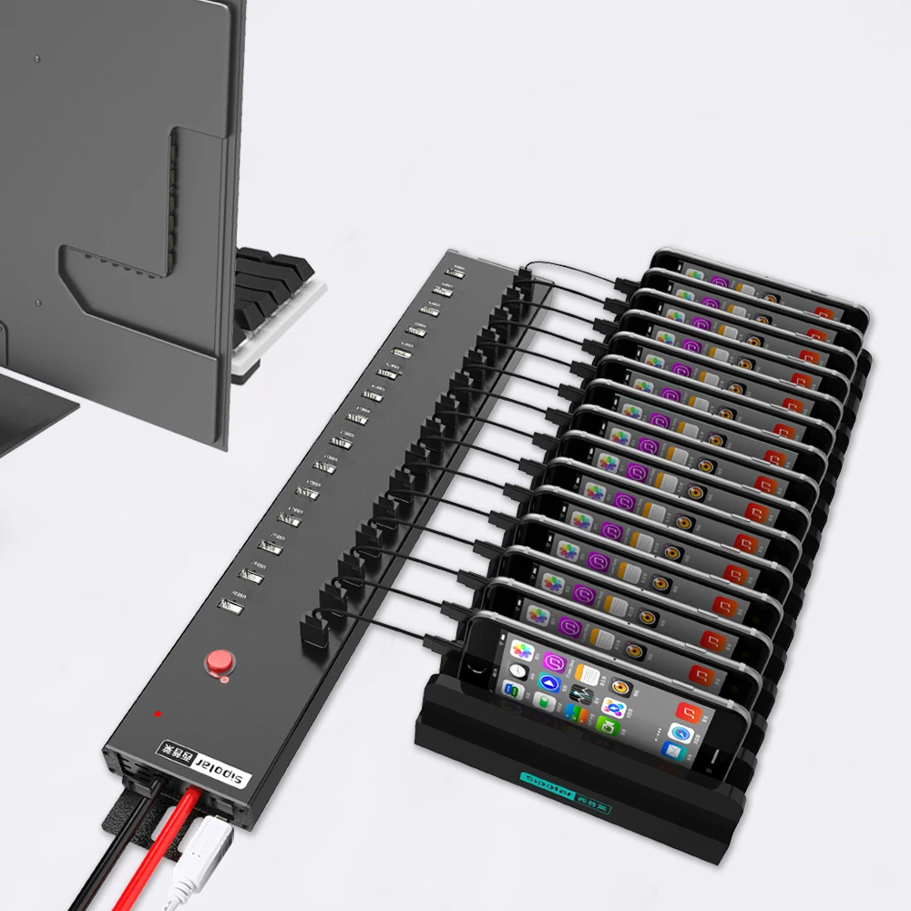 Good Sipolar A-812 30 Port Usb Hub Industrial 300W Docking Station Multi Port Usb Charger