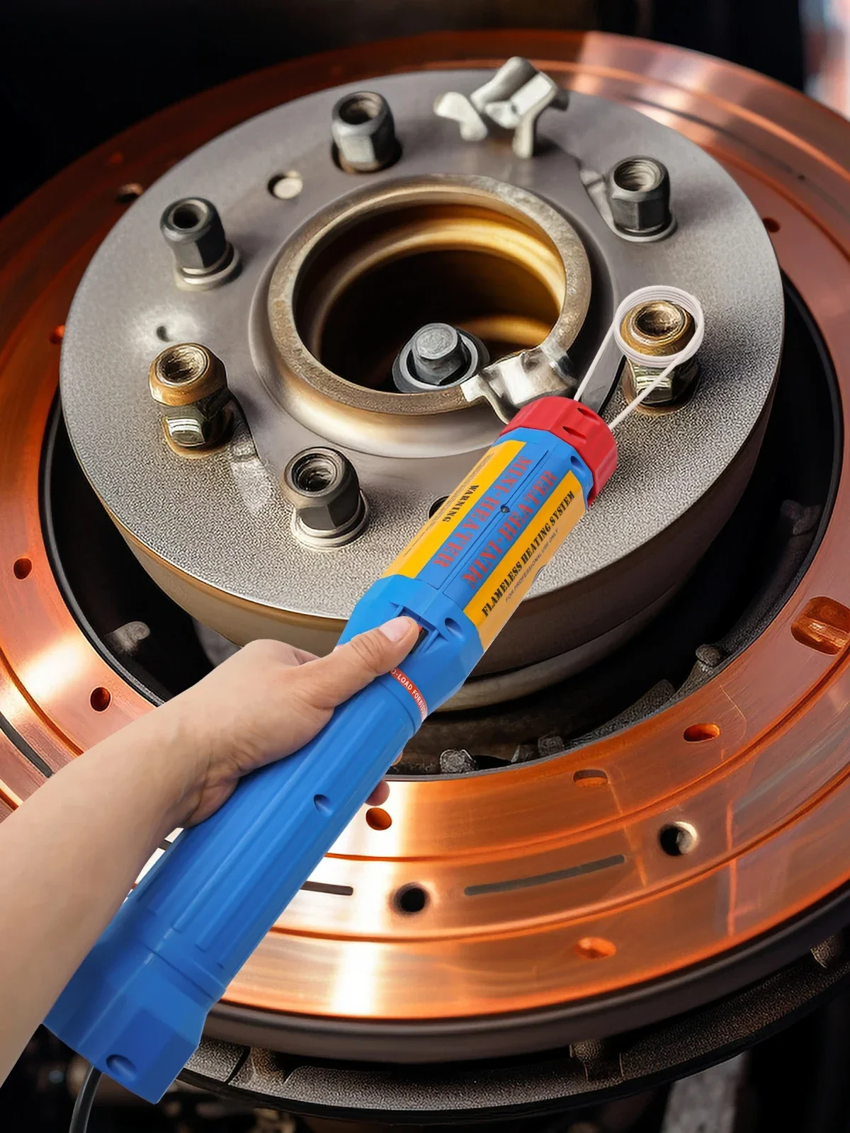 Magnetische inductieverwarmingsset, vlamloze warmte-inductietool voor het verwijderen van schroeven, draagbare inductieverwarmer gereedschapsset - afbeelding 2