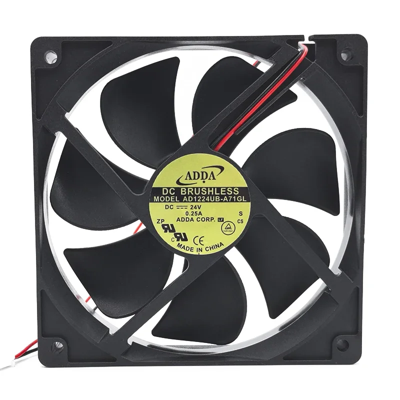 120*120*25MM AD1224UB-A71GL Xiexi ADDA 12025 12CM 24V 0.25A inverter cooling fan