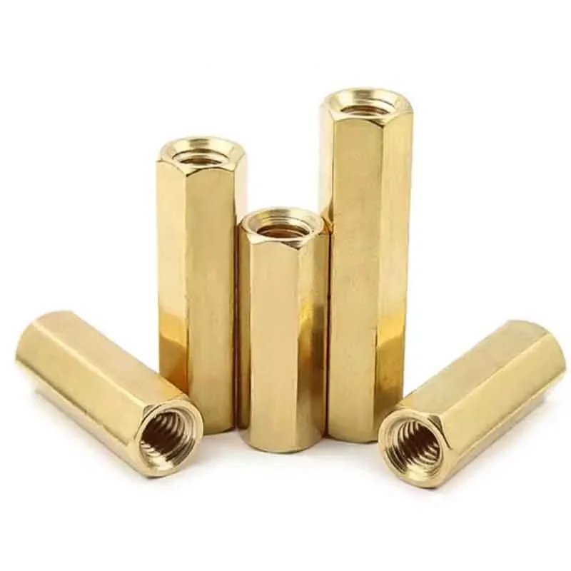 Hex Female to Female Threaded Brass Hex Standoffs Spacers M3 M4 M5 M6 Hexagonal Stud Spacer Hollow Pillars Nuts