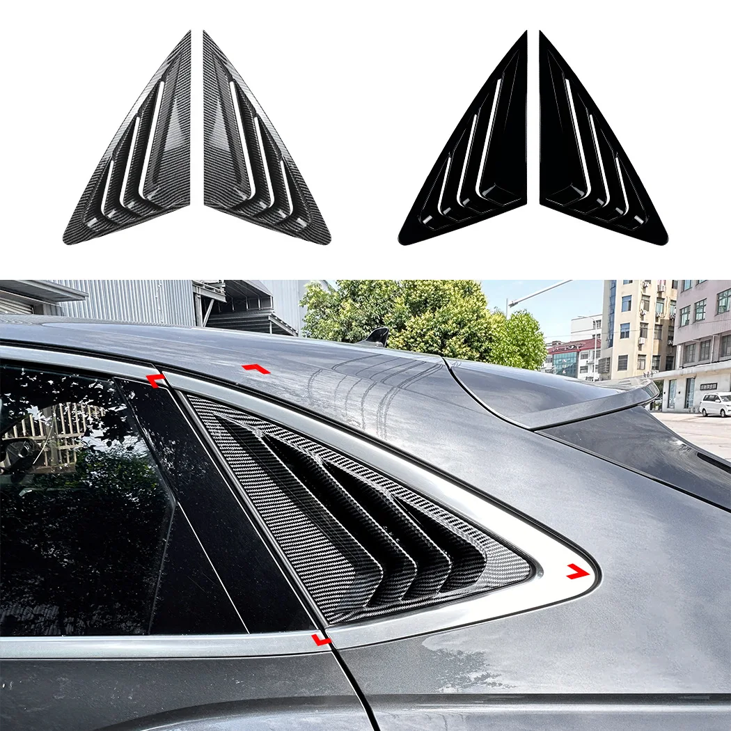 

A Pair Rear Window Louver Shutter For Audi Q3 F3 Sportback Coupe 2019+Side Air Vents Shutter Cover Trim Exterior Accessories