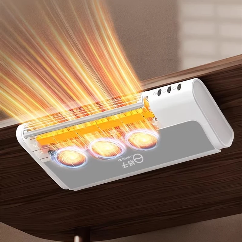 400W Portable Heater Desktop Warm Air Blower/ Small Electric Heater Under The Office Desk/ Portable Wall-mounted Solar Heaters