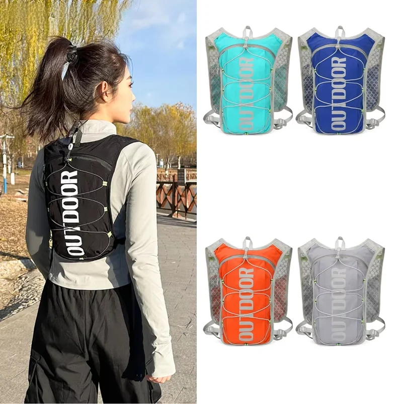 Lightweight Running Hydration Vest 2L Water Backpack for Hiking Biking, Breathable Hydration Pack for Men & Women