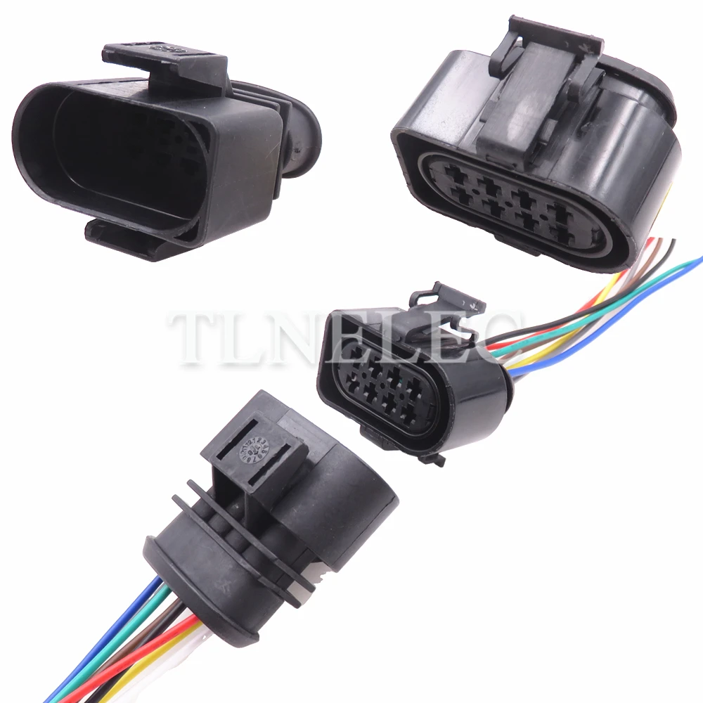 8 Pin Way Car Modification Connector Parts Automobile Male Female Wiring Cable Socket With Wires 3A0973834 3A0973734