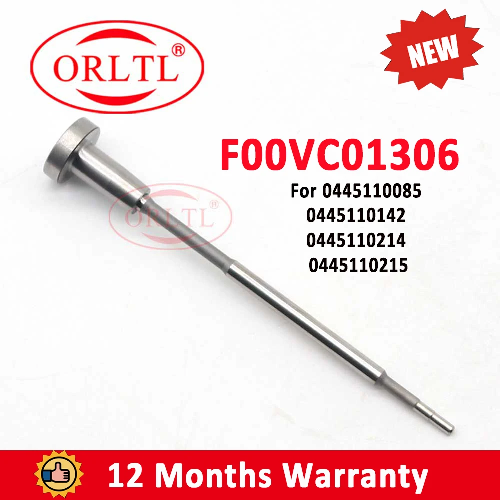 ORLTL Valve Assembly F00VC01306 Diesel Injector Valve F 00V C01 306 Common Rail Injection For Bosch 0445110085 0445110142