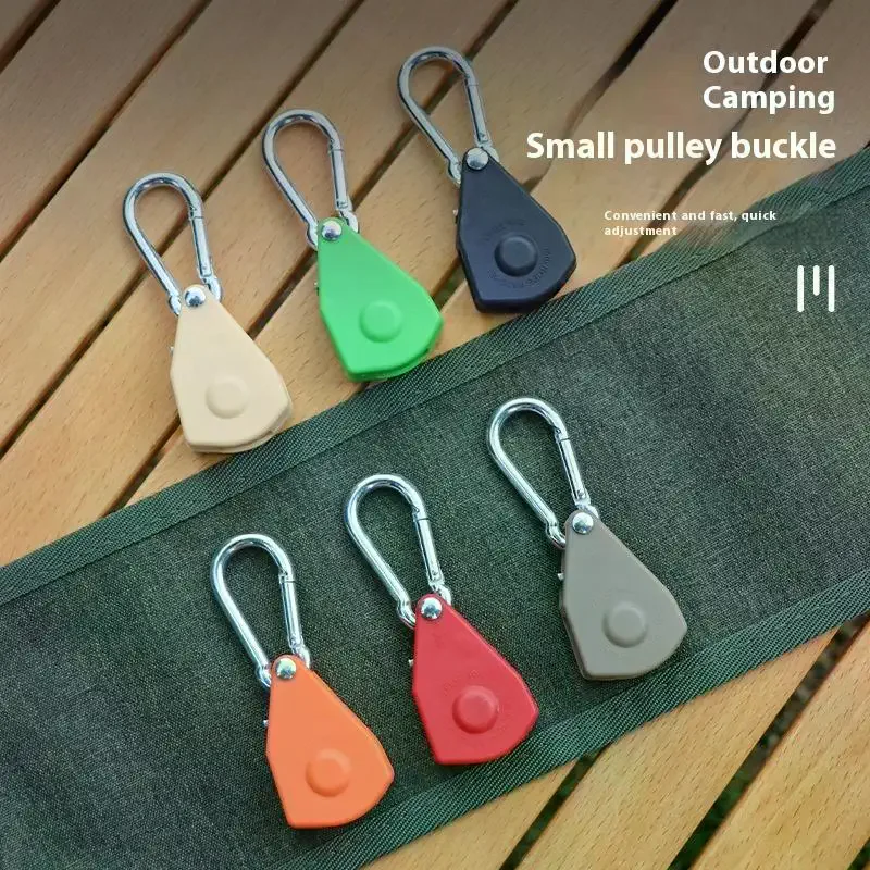 Adjustable Tent Rope Hanger Heavy Duty Ratchet Tie Down Strap With Reinforced Metal Gear For Camping Ratcheting Pulley System
