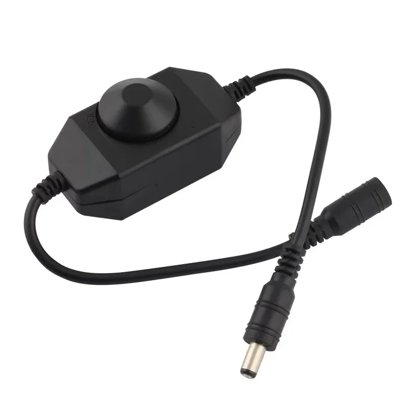 

DC 12V 24V LED Knob Stepless Dimming Switch Controller for 3528 5050 Single Color LED Strip Light Dimmer High Quality