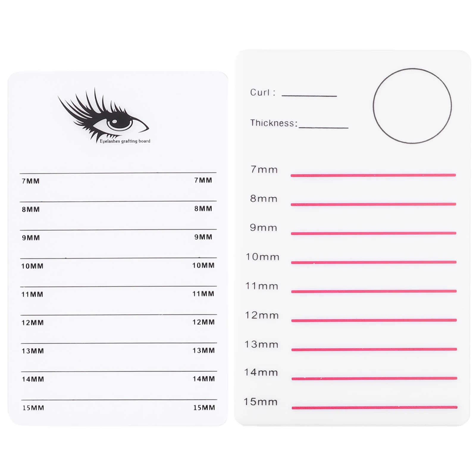 

2Pcs Eyelash Pallet Acrylic Lash Extension Holder Professional Salon Use Durable Clear Numbers Easy Clean Carry