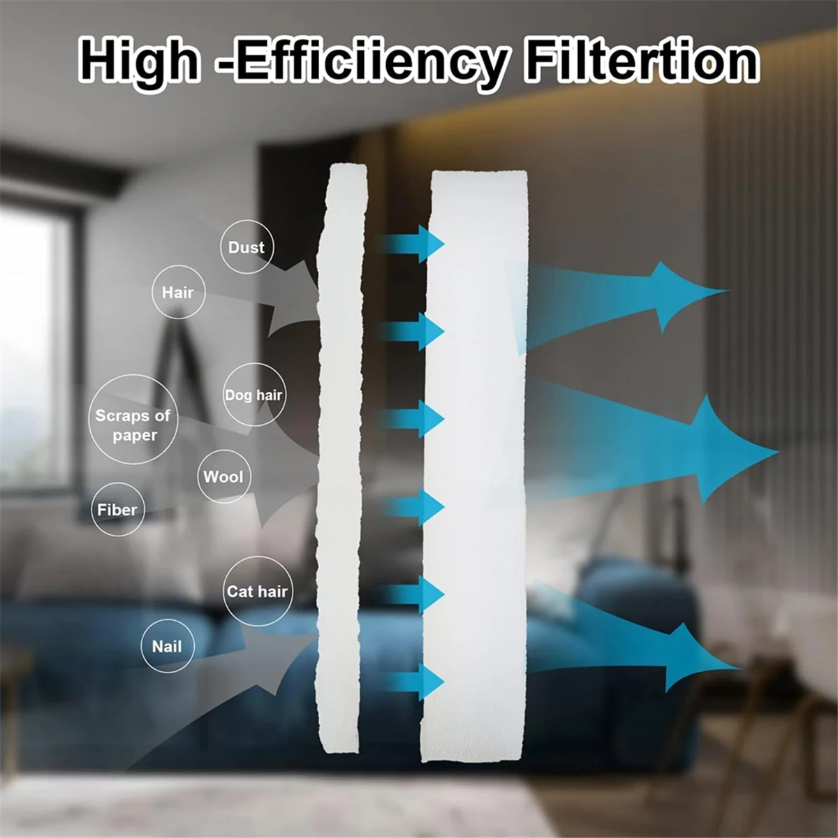 مرشحات بديلة لـ Shark HZ3002 HZ3000 Stratos Ultralight Corded Stick Vacuum HEPA والرغوة ومرشحات اللباد_A66K