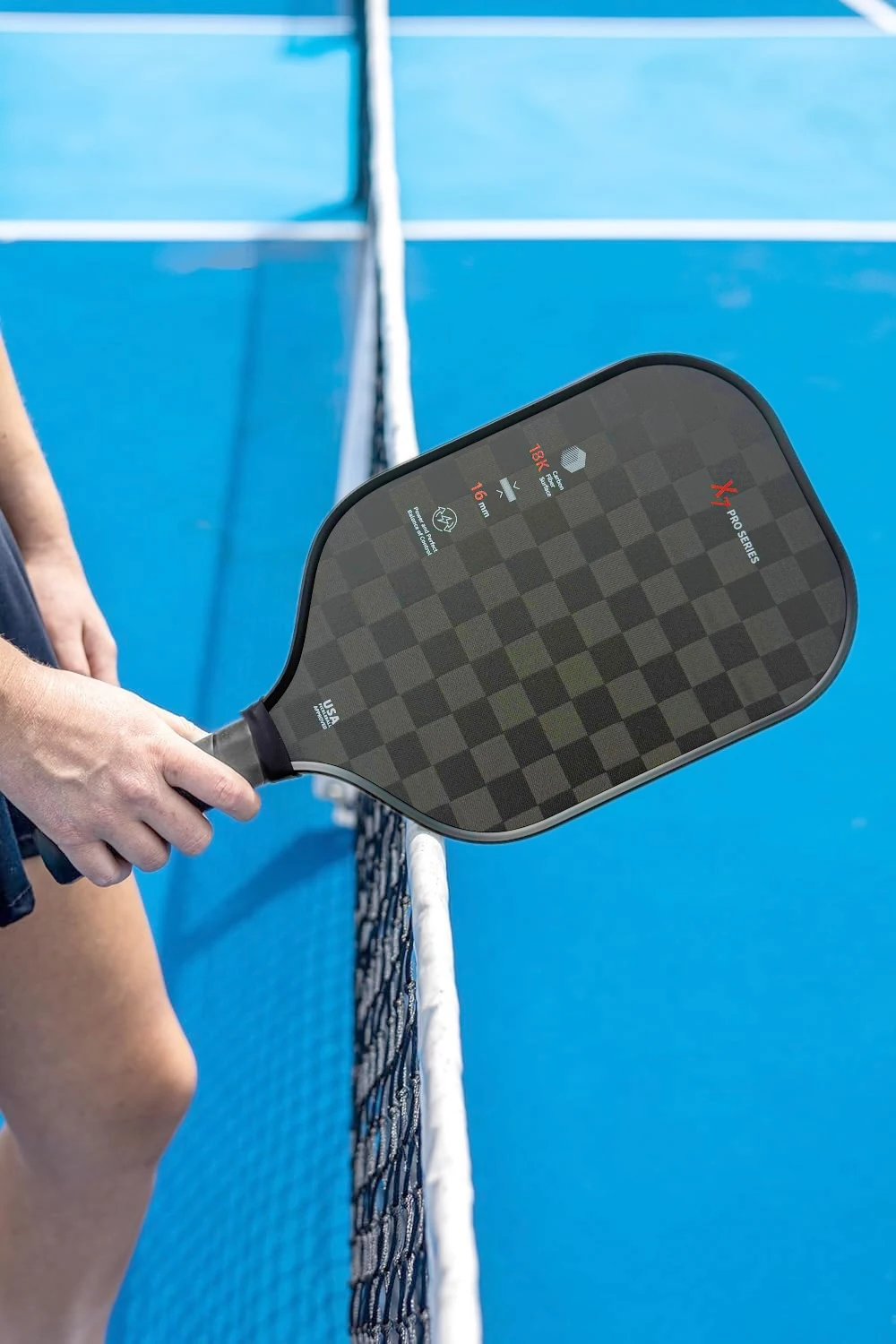 16MM 18K Carbon Fiber Pickleball Paddle – Honeycomb Core Training Racket for Beginners & Professionals | Lightweight & Durable