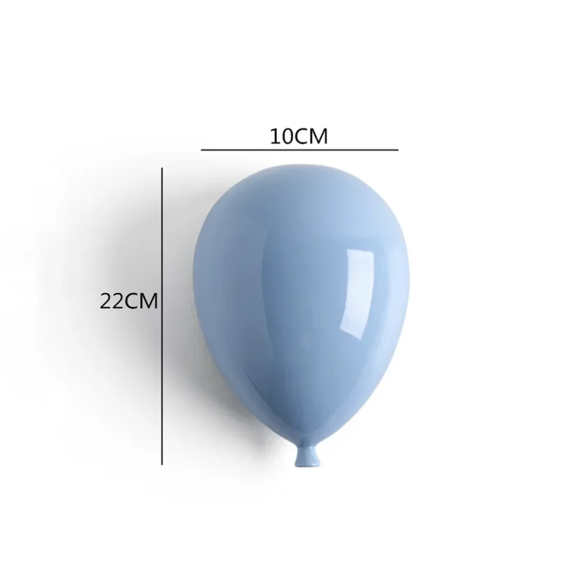 Modern Home Background Wall Children\'s Room Lovely Cartoon Stereoscopic Creative Ceramics Balloon Wall Hanging Wall Decoration