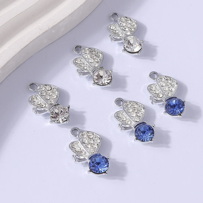 

Duarte 20Pcs/Lot Delicate Crystal Flying Butterfly Charms Pendants for Jewelry Making Necklaces Earrings Bracelets Accessories