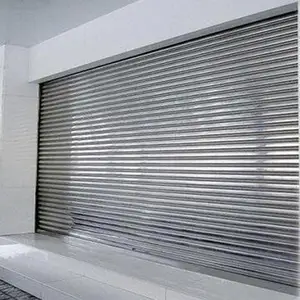 Stainless Steel Rolling Shutter Automatic Door/Windproof Steel Warehouse Gate