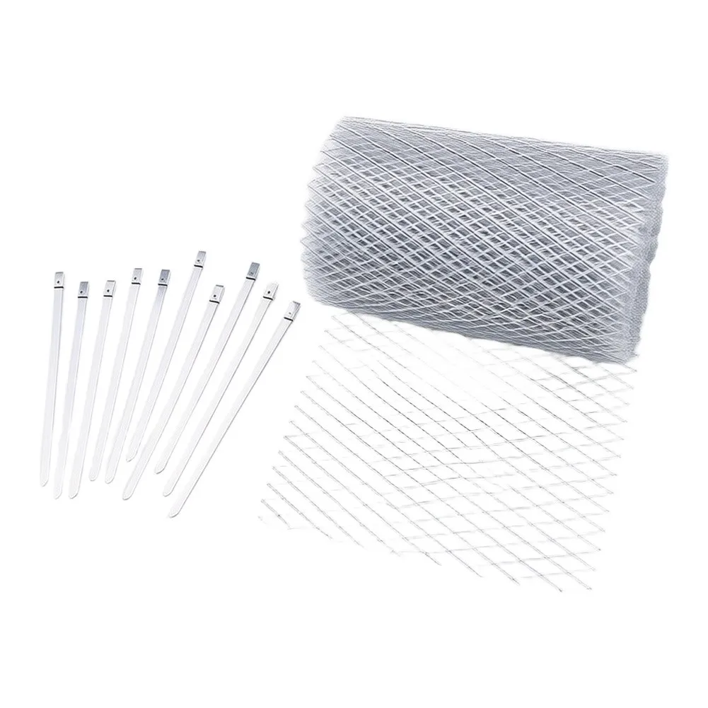Leaf Filter Net For Roof Drainage Aluminum Alloy Gutter Guard Leaf Filter Net For Roof Gutters Downspouts Anti-Clogging Debris