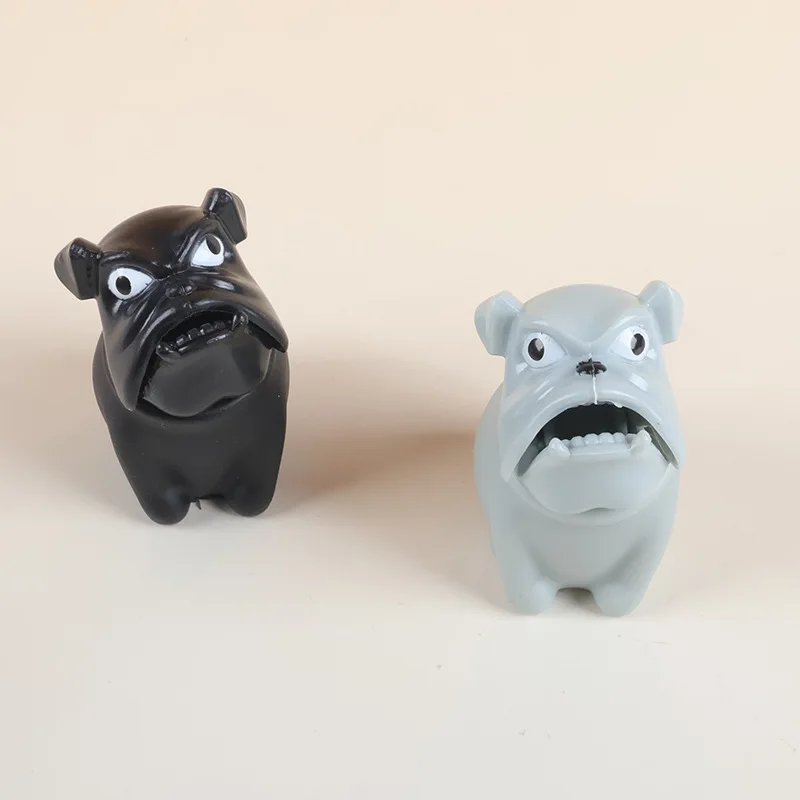 Lustiges Squeeze-Hundekopf-Spielzeug, kreativer einziehbarer Hundekopf, Pinch Fidget Angry Dog Squeeze Vent, Erwachsene und Kinder, Stressabbau-Spielzeug, Geschenk