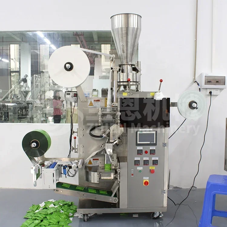 Multi-function Automatic Tea Bag Weighing Powder Inner Three Side Packing And Sealing Machine