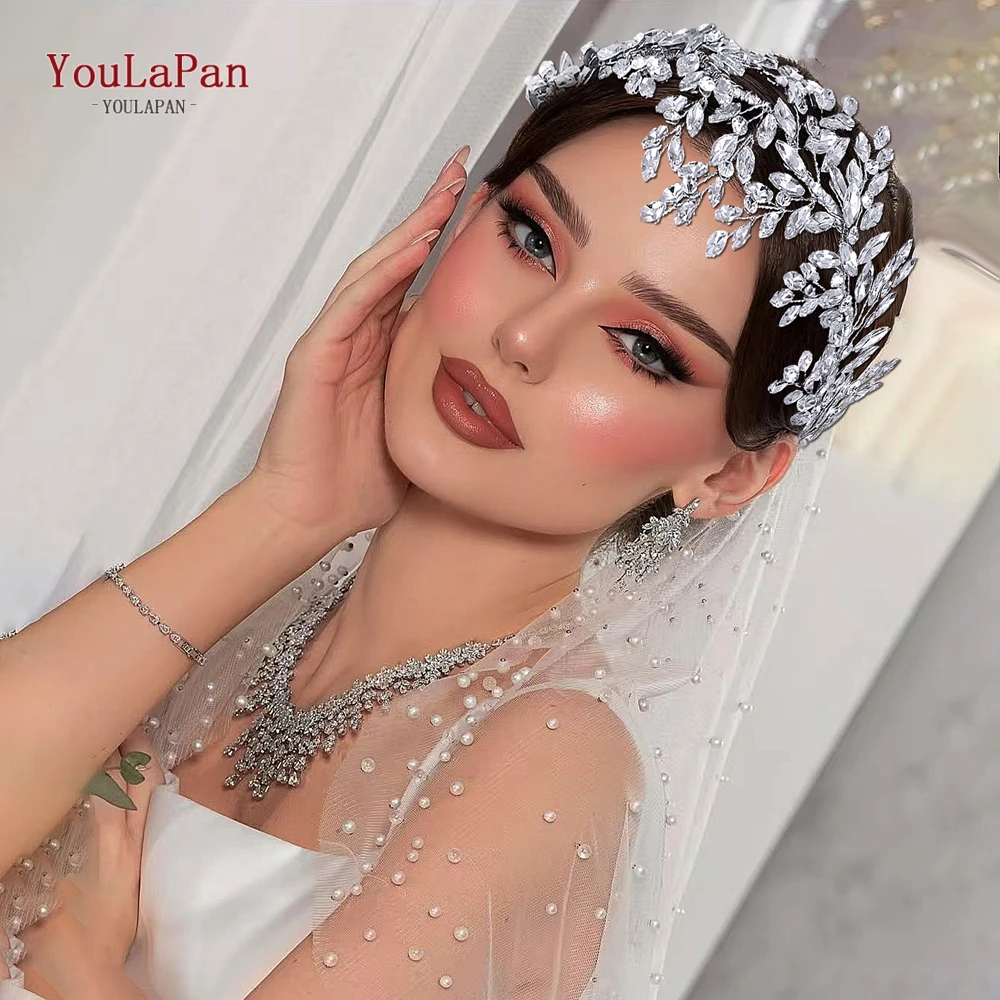 

TOPQUEEN Bridal Luxury Headband Rhinestone Hairband Woman Wedding Hair Accessories Dancing Party Hair Hoop Bride Headpiece HP868