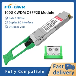 100G 2km 1310nm 100G QSFP28 GBIC Duplex LC Transceiver Fiber optic Module for Cisco Mikrotik Huawei Mellanox Ethernet switch
