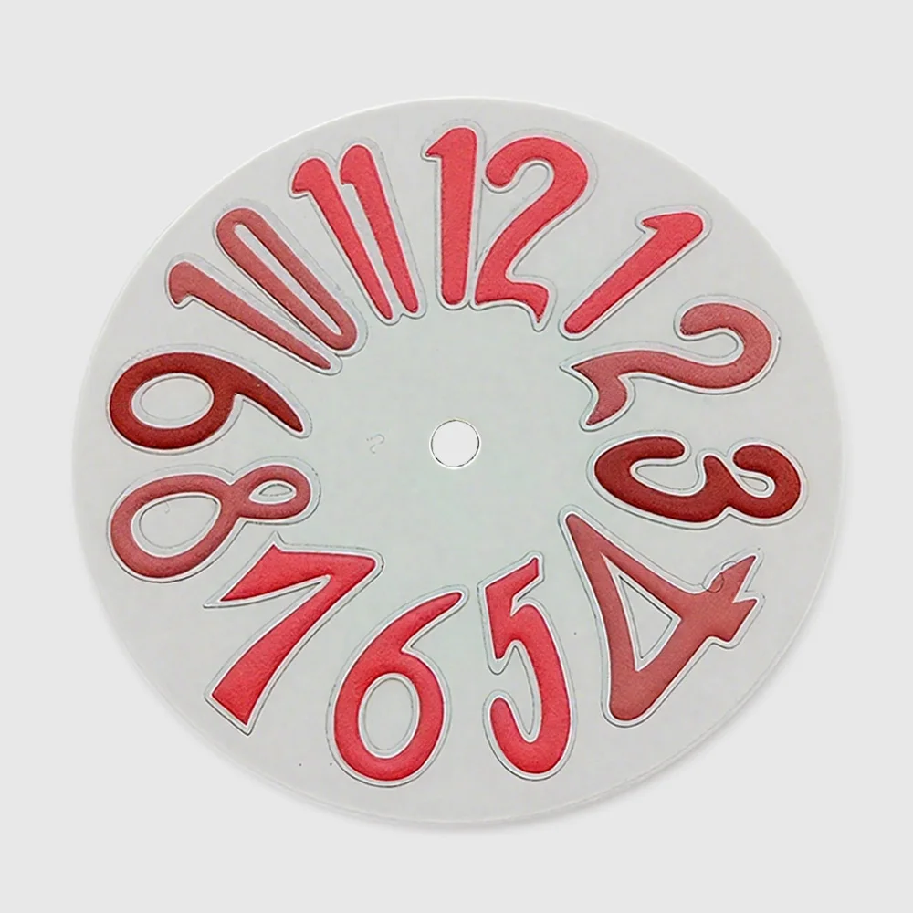 Unique NH35 Dial Weak Luminous Arabic Numerals 33.2mm Watch Dial for NH35 Movement Watch Accessories