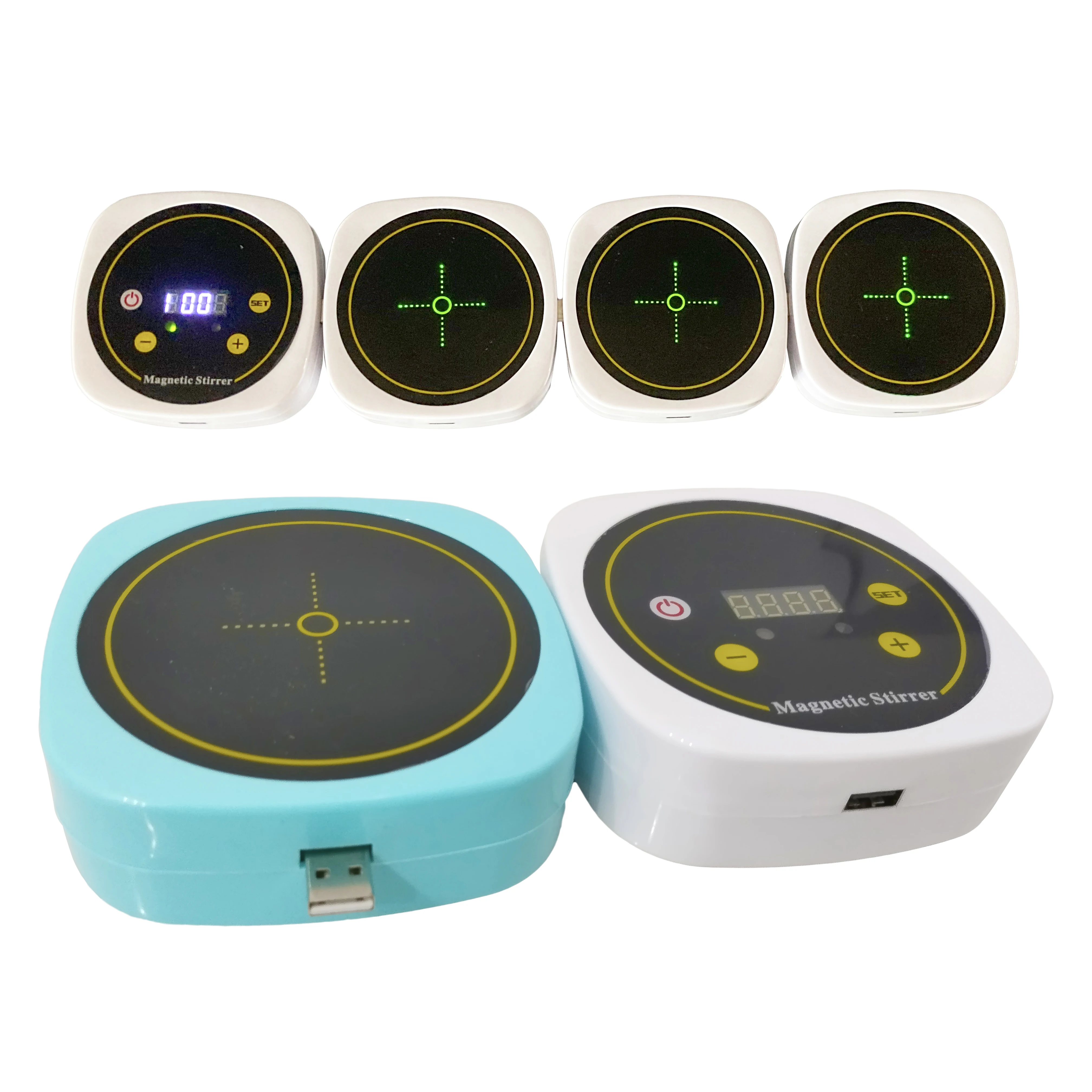 Lab 1000ml 600-4000RPM USB Serial Connection Multi-Head Synchronization Compact Mini Magnetic Stirrer Mixer