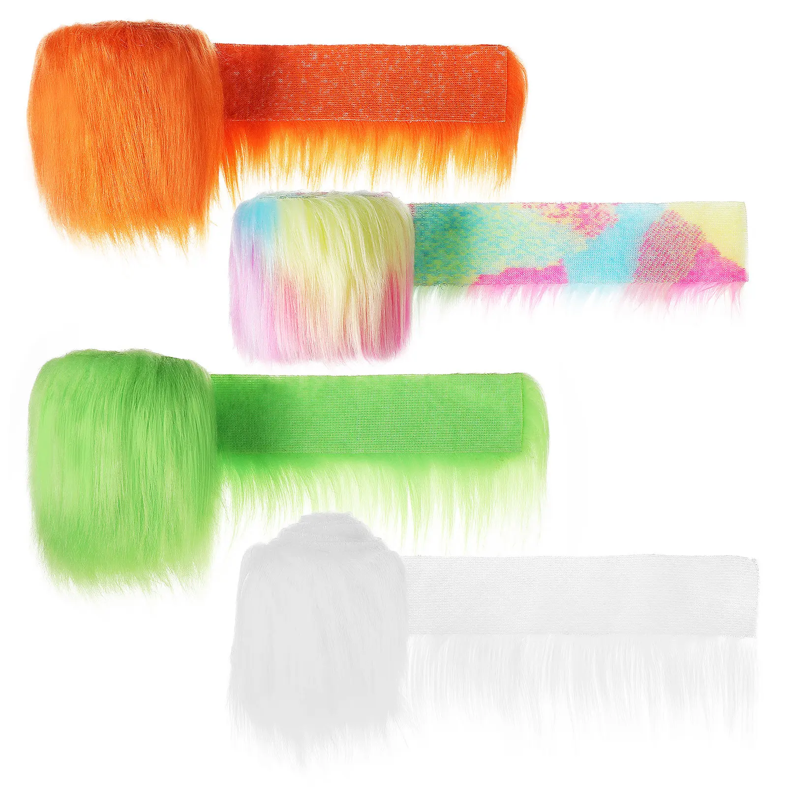 

Набор из 4-х полосок из синтетической ткани с ворсом, цветные, для рукоделия, мягкие, с изысканным дизайном, простые в уходе, многофункциональные