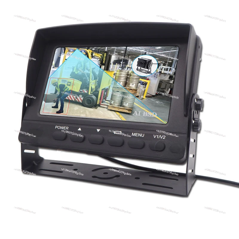 

Forklift AI anti-collision brake start and stop intelligence system BSD blind spot alarm monitoring sound and light