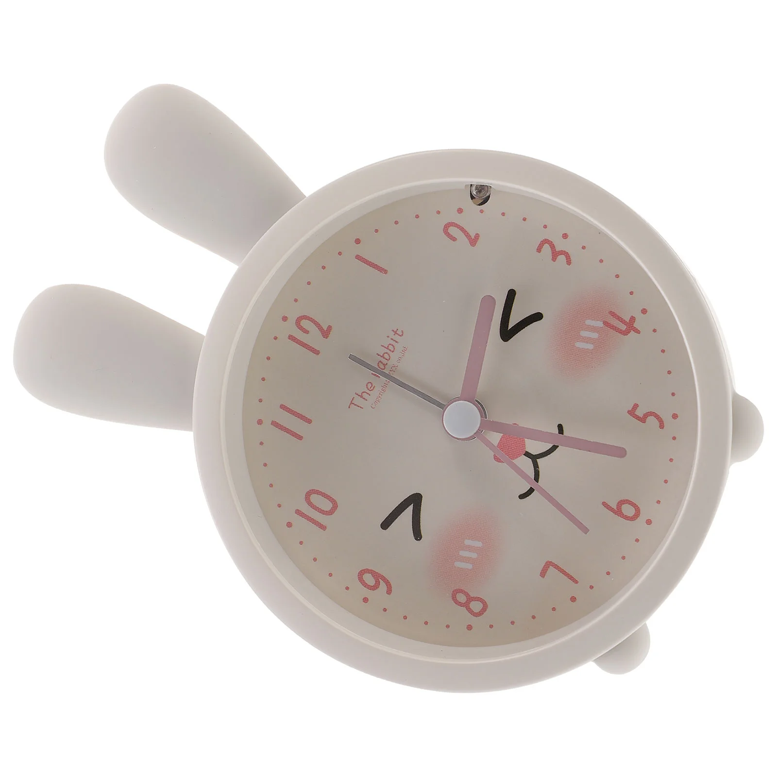 Simple Cat Alarm Clock Child Kids Projector Silica Gel Non-ticking Desk Convenient Small