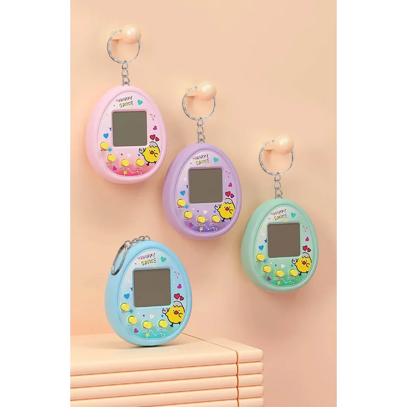 Electronic Pets Game Toys Keychain Virtual Tamagotchi Virtual Cyber Digital Animals Toys Nostalgic Game Machine for Kids Child