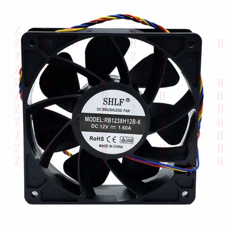

XXZ для SHLF RB1238H12B-6 12V1.6A 12038 Охлаждающий вентилятор промышленного корпуса Ethereum