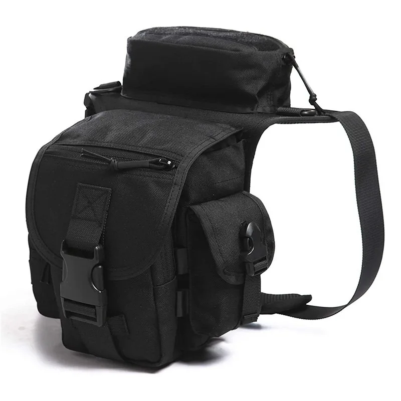 Outdoor Leg Bag Waist Bag Waterproof Mountaineering High Strength Durable Tactical Thigh Bag With Water Bottle Case