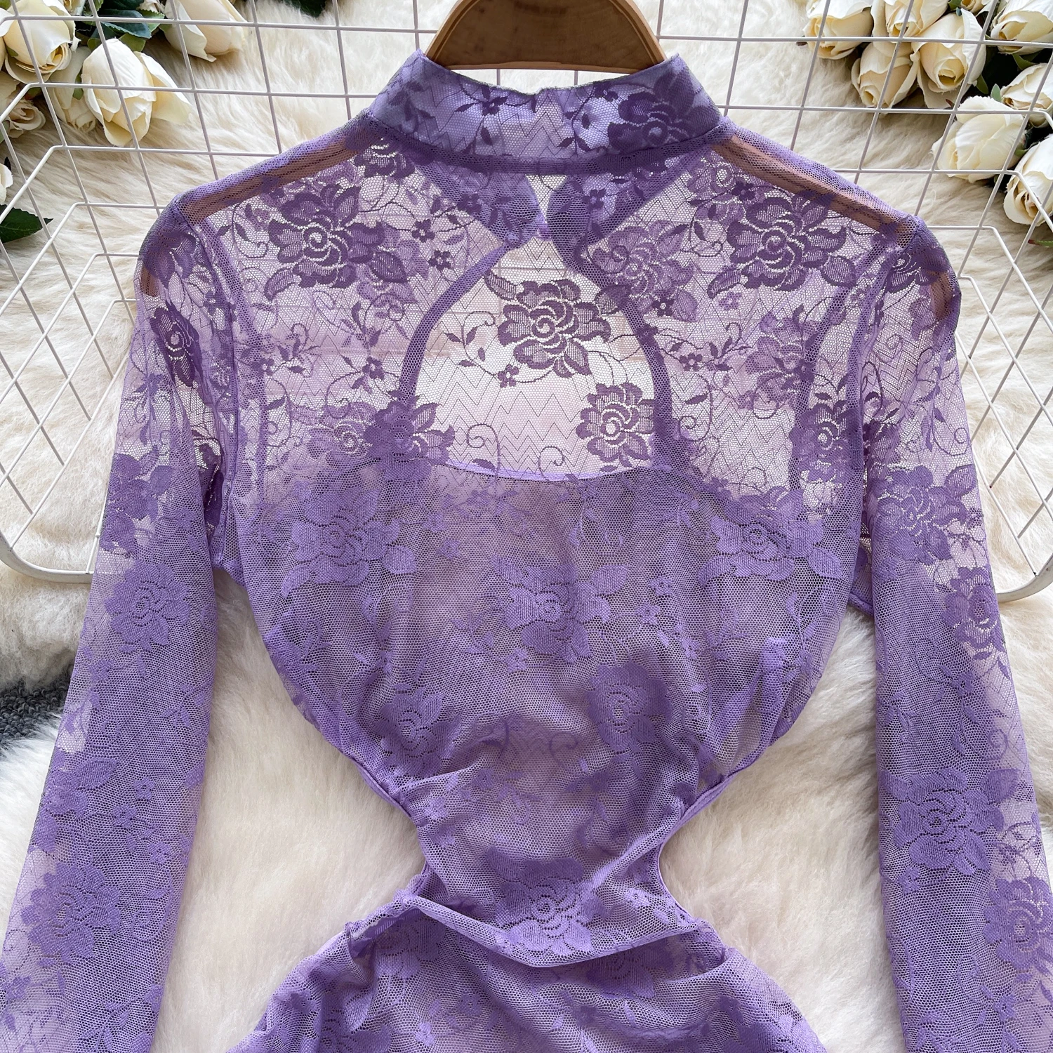 세련된 섹시한 수 놓은 메쉬 셔링 요정 연필 드레스 여름 여성 Boho Sundress 여성 의류