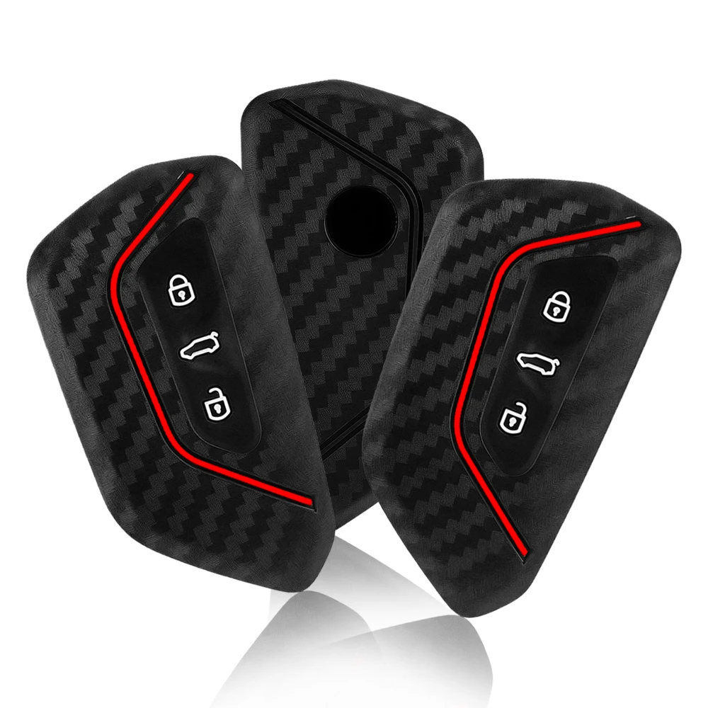 حافظة مفاتيح السيارة غطاء فوب لشركة فولكس فاجن فولكس فاجن/جولف 8 MK8 ID.3 ID.4 /Cupra/Skoda/Octavia A8/SEAT/Leon MK4 2020 2021/Formentor/Tarraco #1