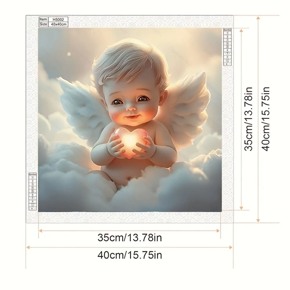Love Little Angel Diamond Painting Set 1 Set, DIY Adult Full Diamond Home Decoration Painting Set, Adult Frameless Crafts
