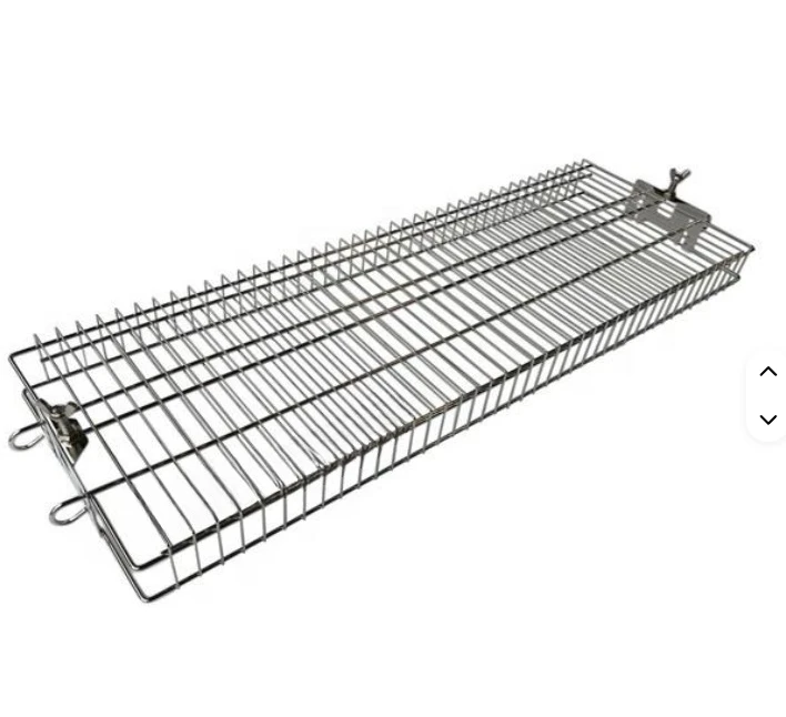 

Outdoor Stainless Steel BBQ Grill Spit Rotisserie Accessories Suitable for 22mm Diameter Skewers, Length 32mm to 75mm Adjustable