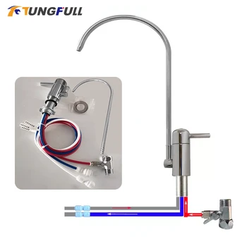 Robinet de filtre à eau électrique RV, pour purificateur d'eau Amway, filtre à eau potable, purificateur de cuisine 360 °   Rotation