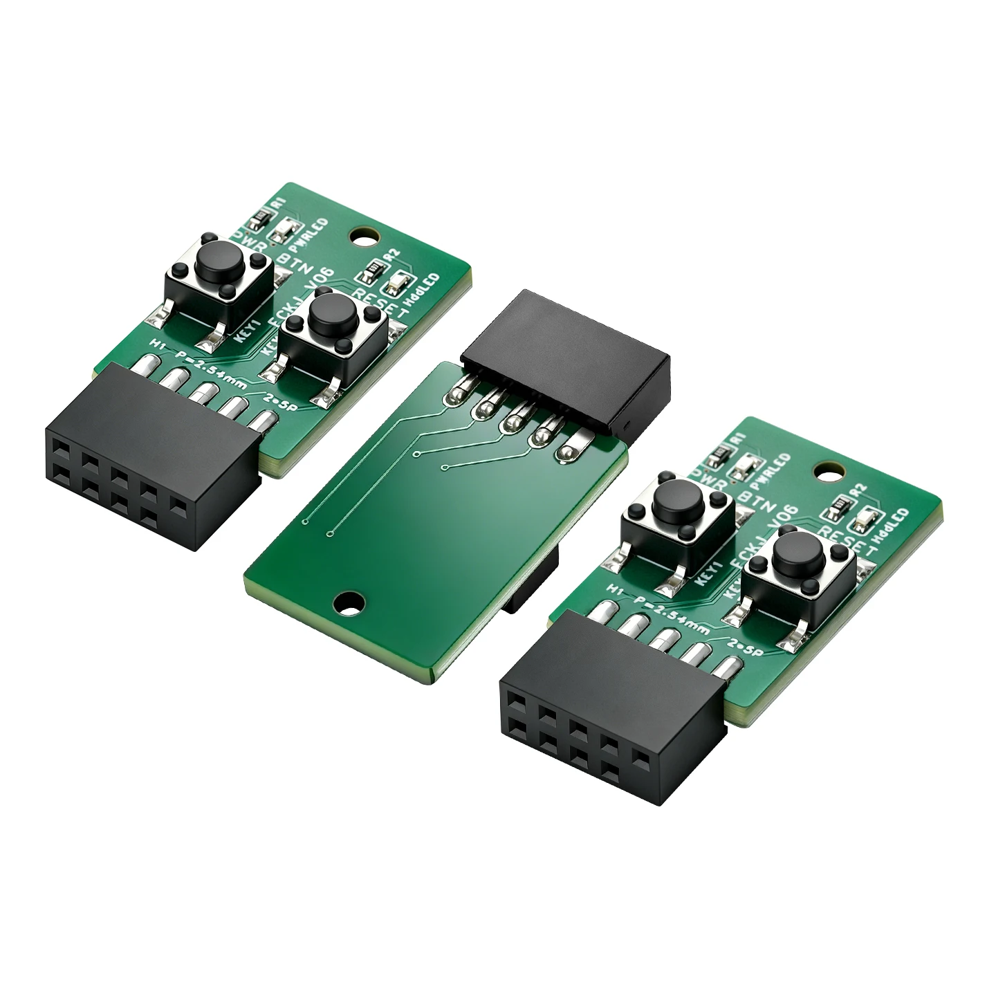 Mini Computer Power Reset Switch Board 9-Pin Connector Front Panel Header for PC Desktop Motherboards with LED Status Indicators