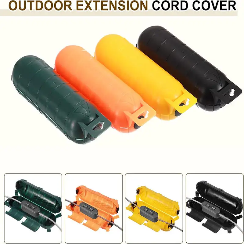 Extension Cord Safety Cover Waterproof Seal Weatherproof Electrical Connection Box Outdoor Outlet Plug Protector