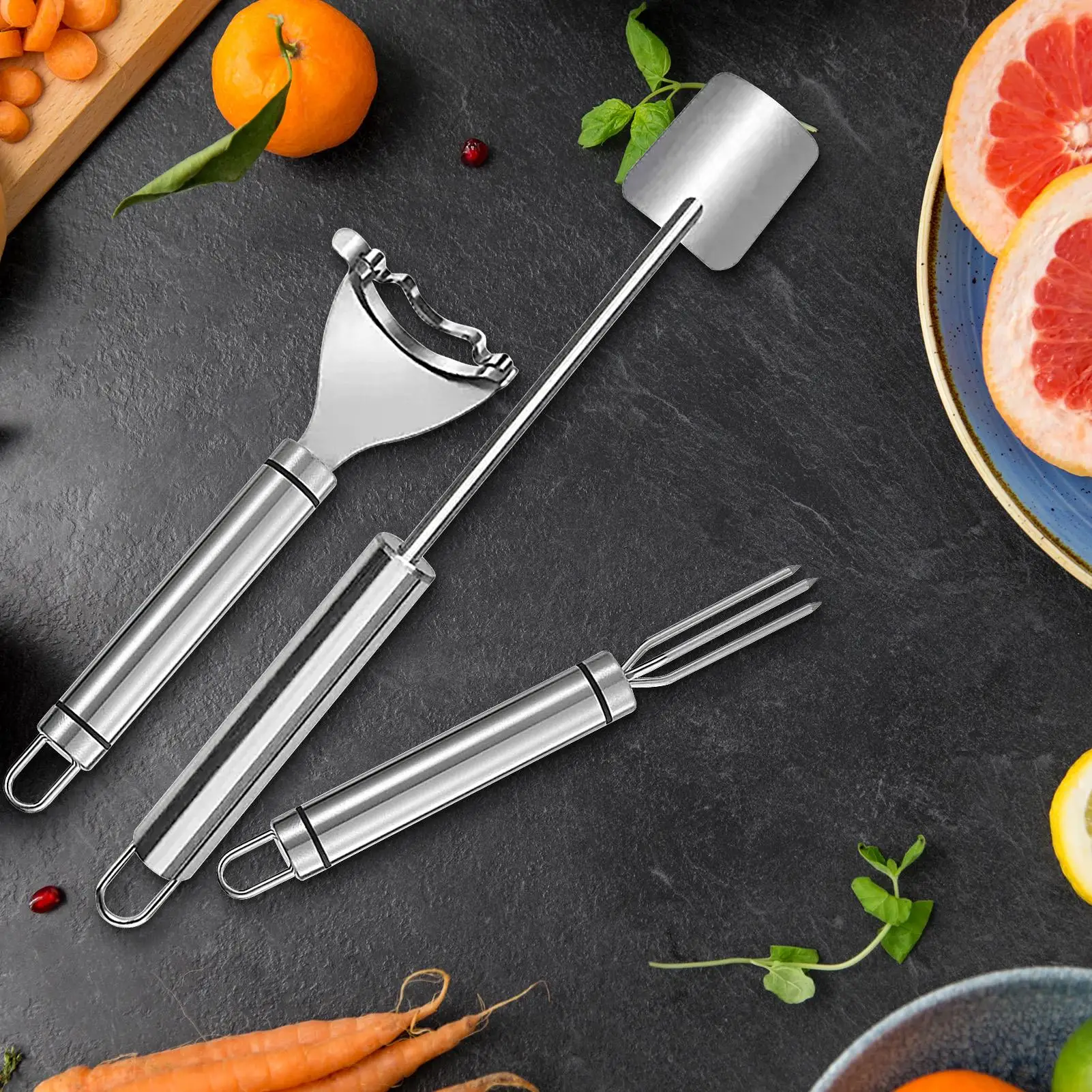 

Corn Peeler Corn Cob Separator Stainless Steel Ergonomic Tool Remover Peeler For Steak Grilling Home Kitchen Camping Fruit Food