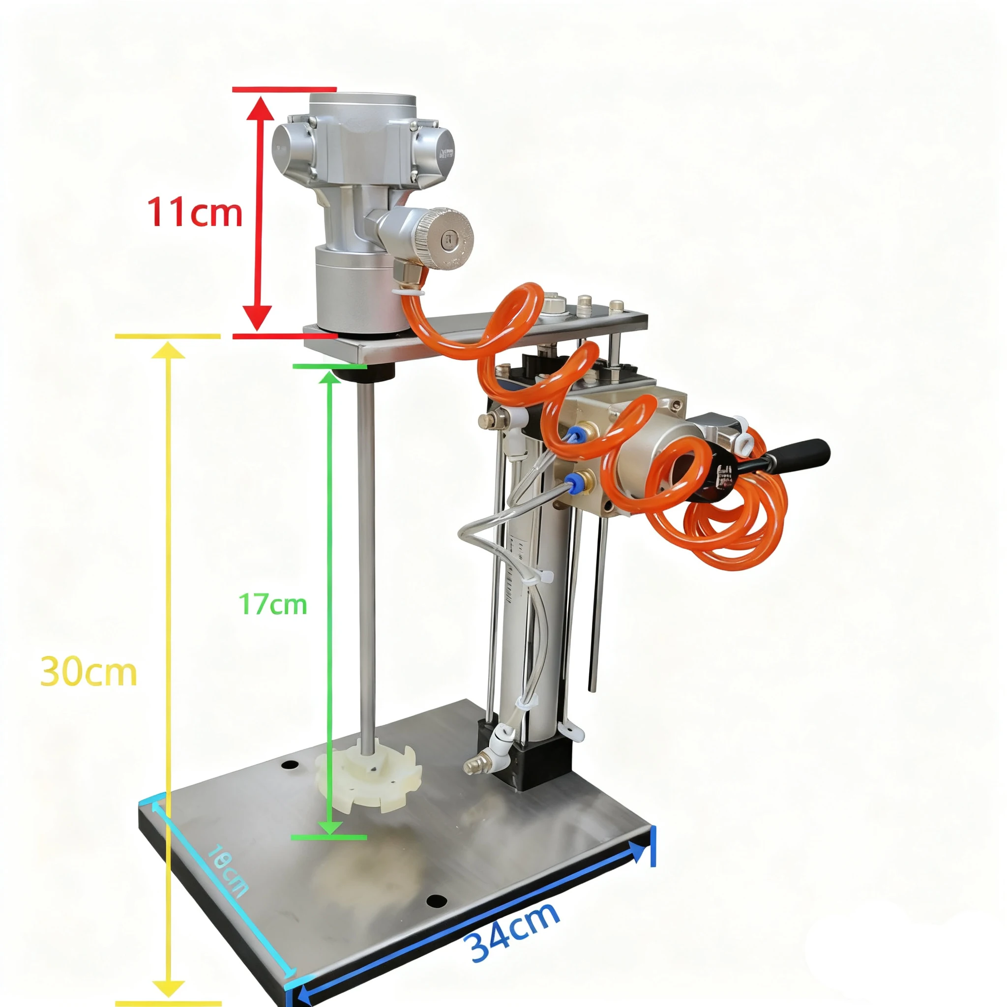 Vione Pneumatic Blender Paint Coating Chemical Alcohol Adhesive Ink Liquid Vertical Automatic Lifting Blender