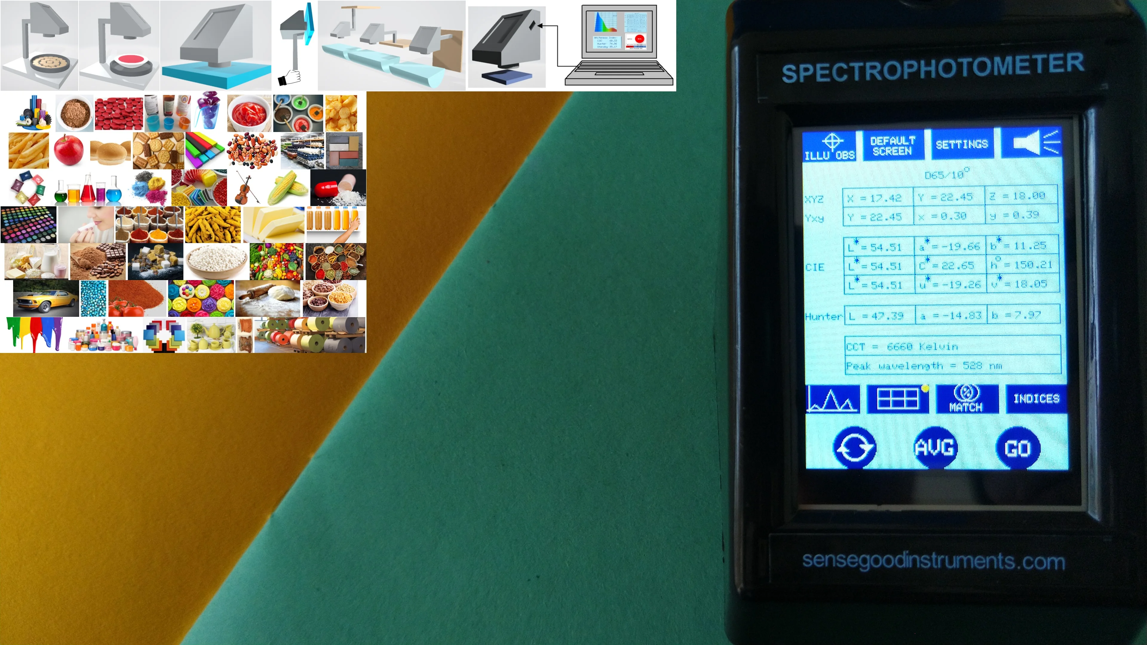 Nieuwe Koop Kleur Spectrofotometer Met Touch Tft Display Tafelmodel Spectrofotometer Inline Spectrofotometer Handheld Colorimeter