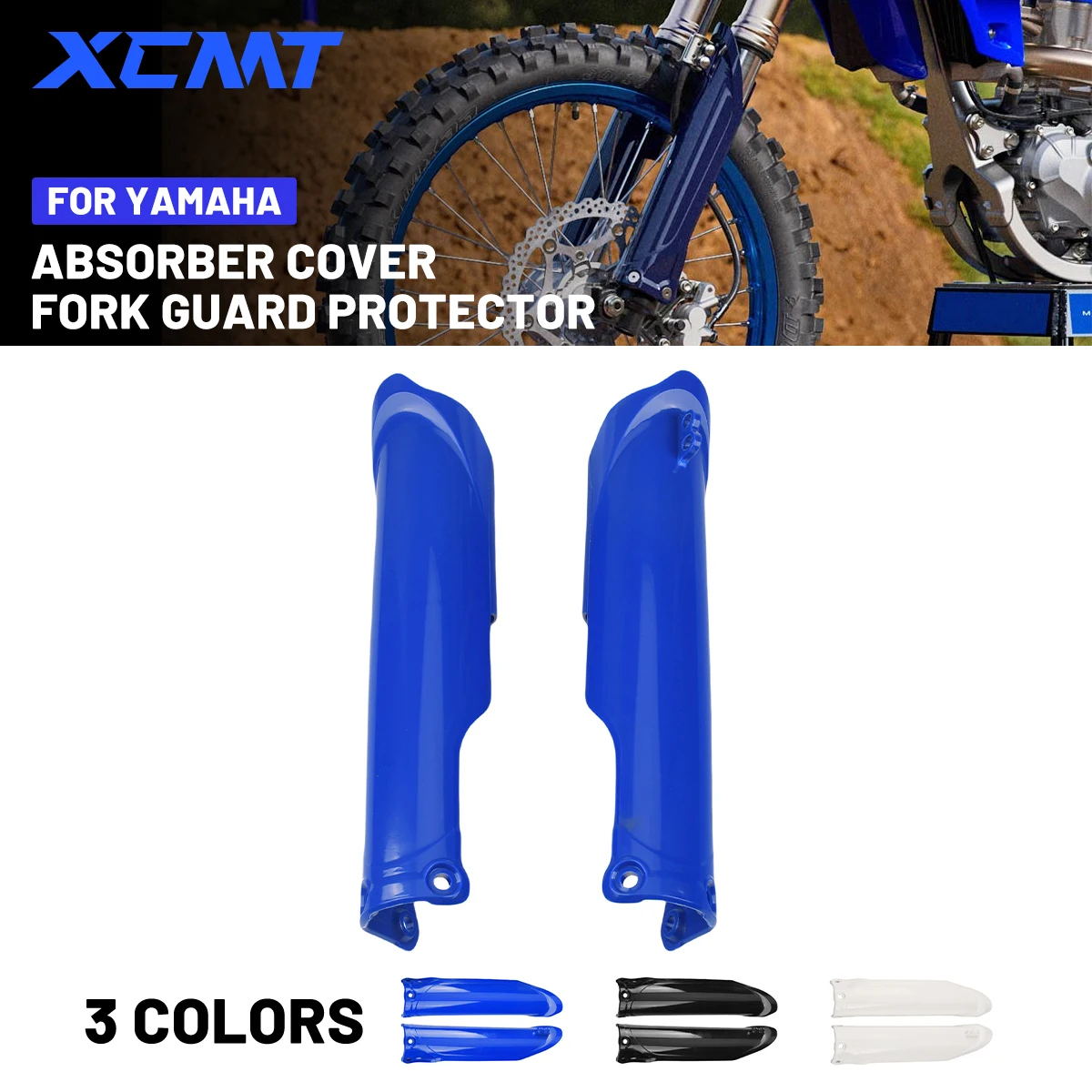 

For 2025 2024 YAMAHA 250 450F YZ250F YZ250FX YZ450F YZ450FX WR250F WR450F Motocross Fork Cover Shock Absorber Guard Protector