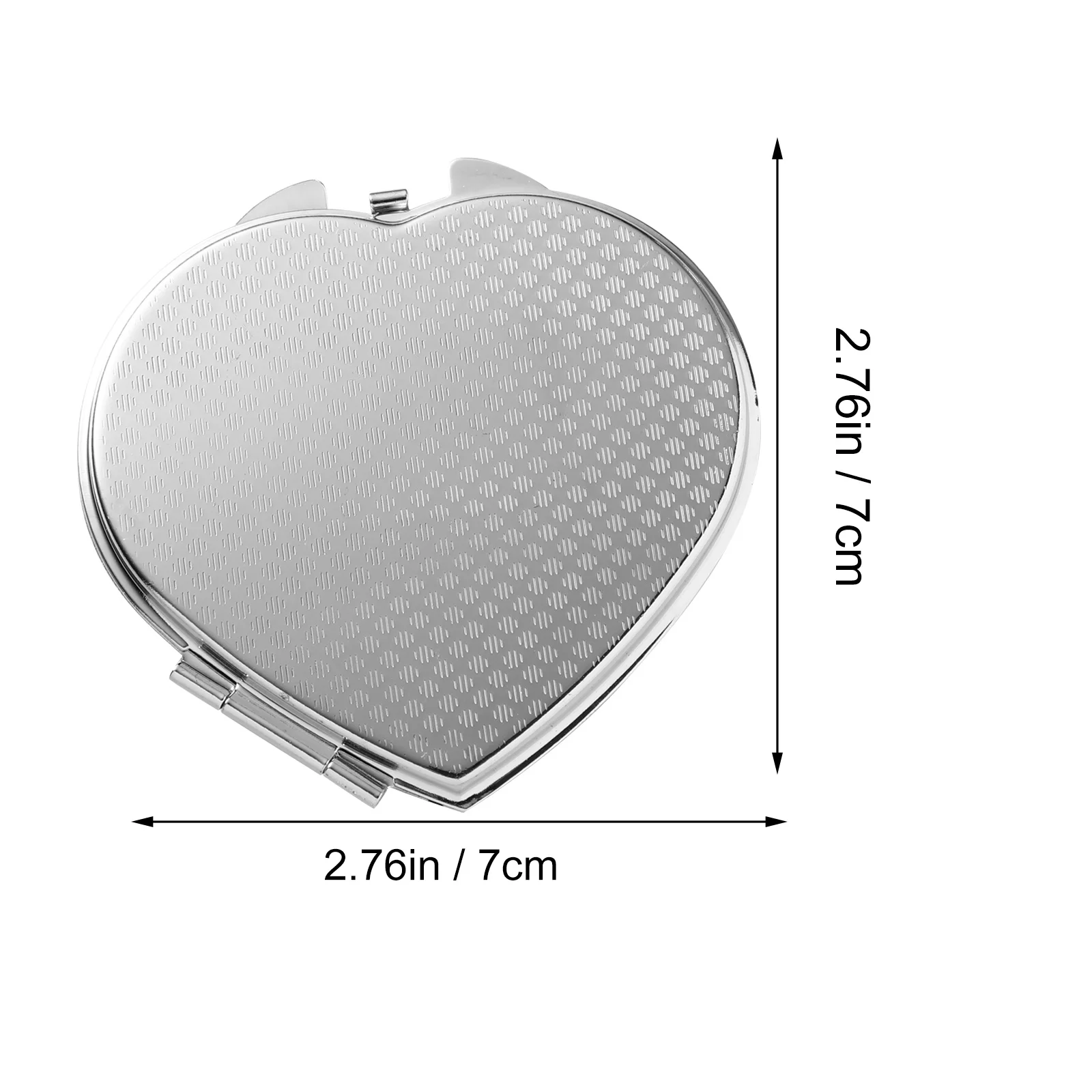 컴팩트한 하트 모양 메이크업 거울 가볍고 휴대 가능한 접이식 디자인 여행 비즈니스 출장 핸드백 지갑 주머니에 이상적